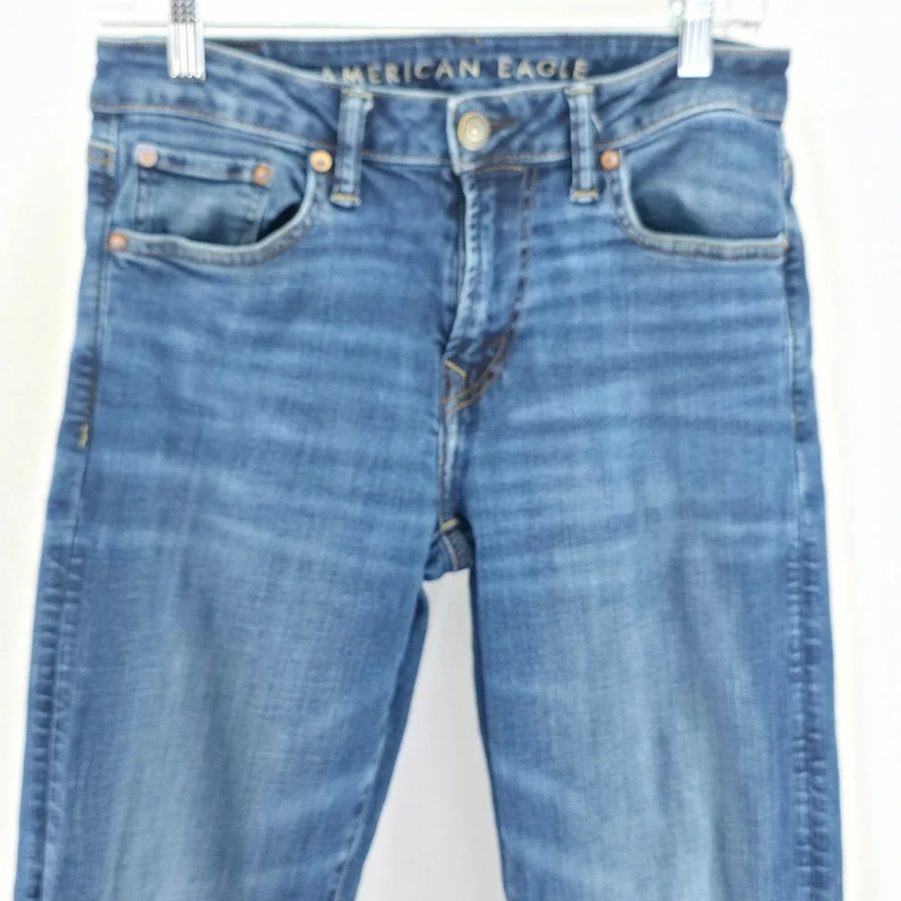 American Eagle Airflex+ Straight Jeans Mens 30x34‎ Blue Excellent